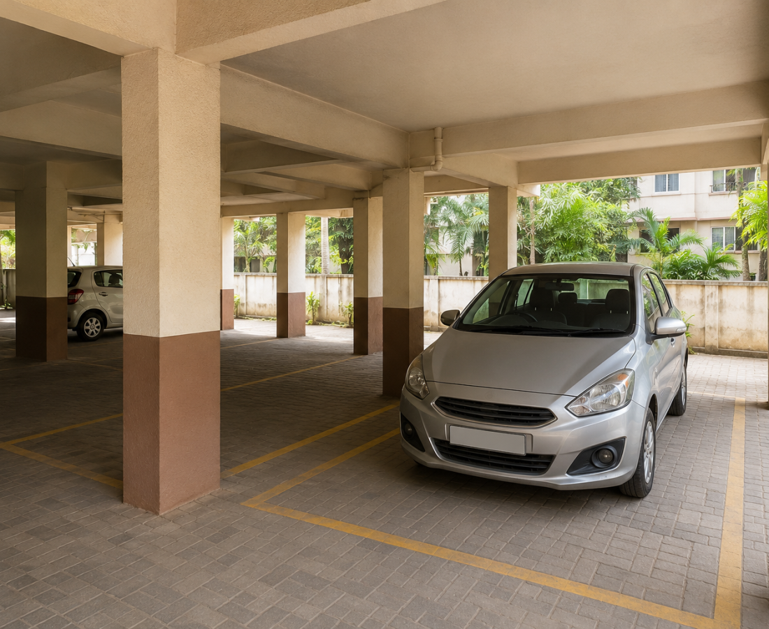 Covered Apartment Parking Available in Borivali West, Mumbai