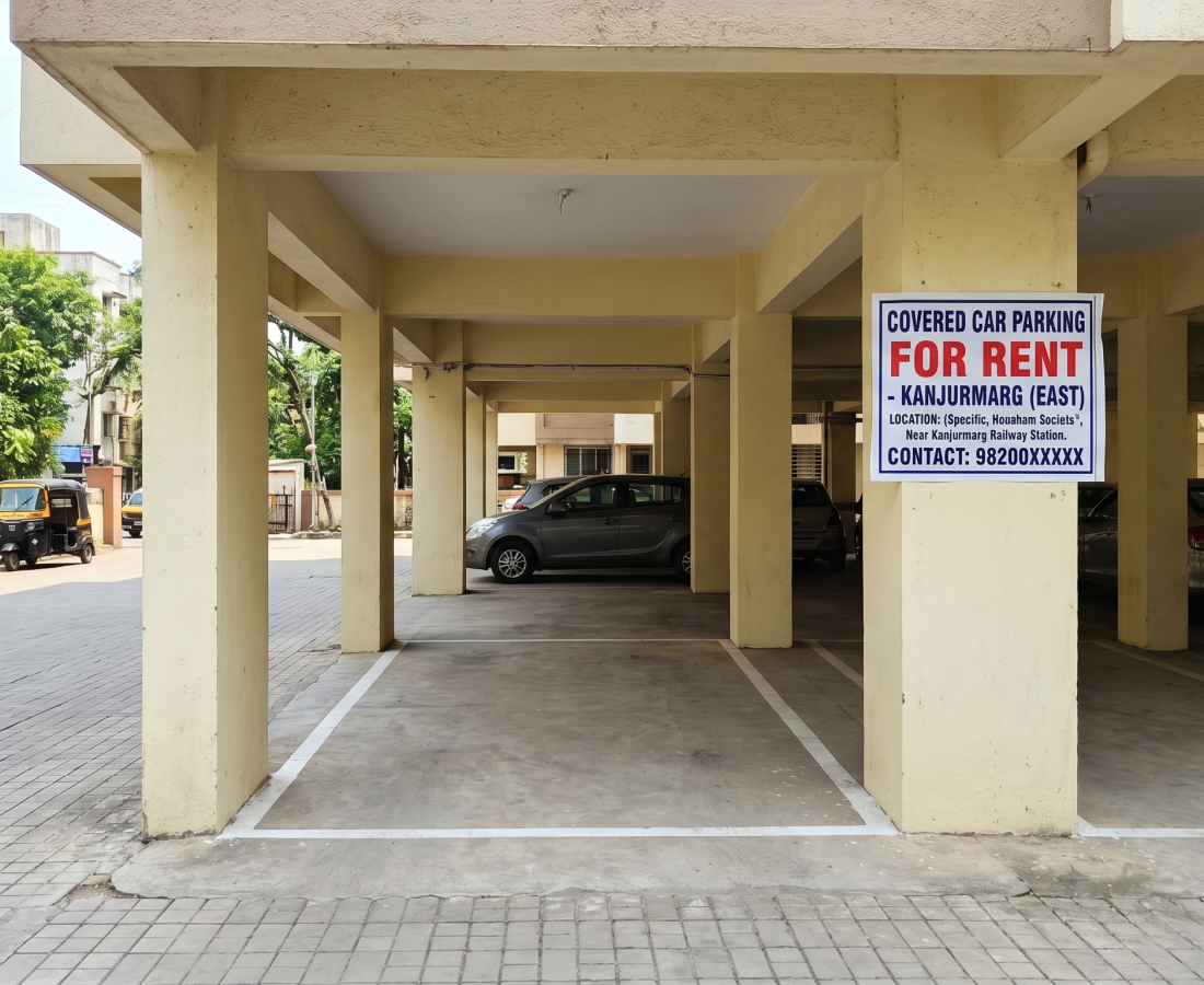 Covered Car Parking for Rent in Kanjurmarg, Mumbai