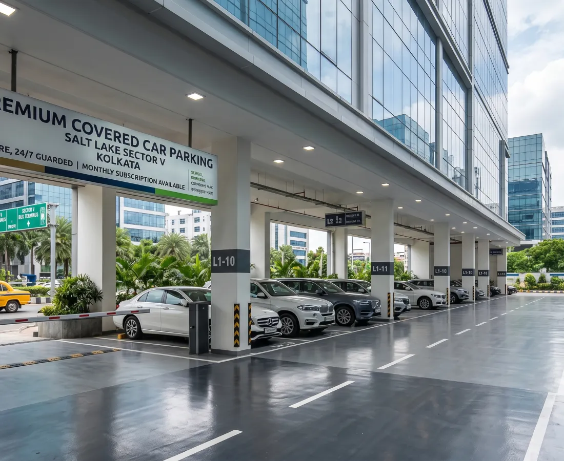 Premium Covered Car Parking in Salt Lake Sector V, Kolkata