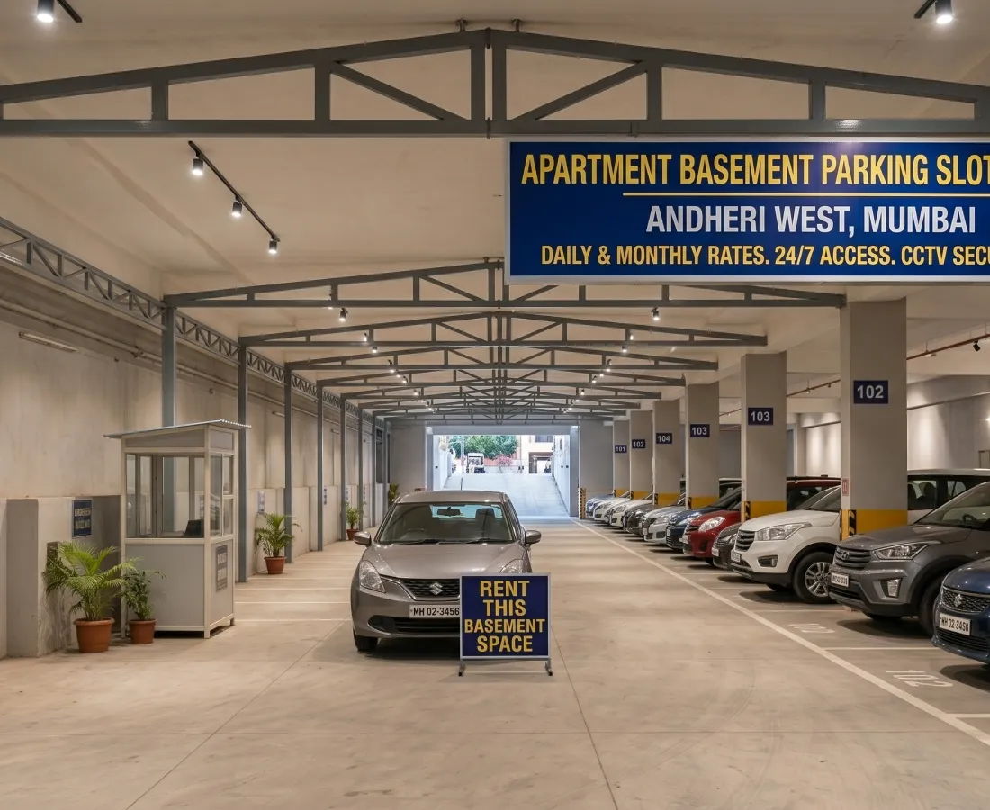 Apartment Basement Parking Slot Available in Andheri West, Mumbai