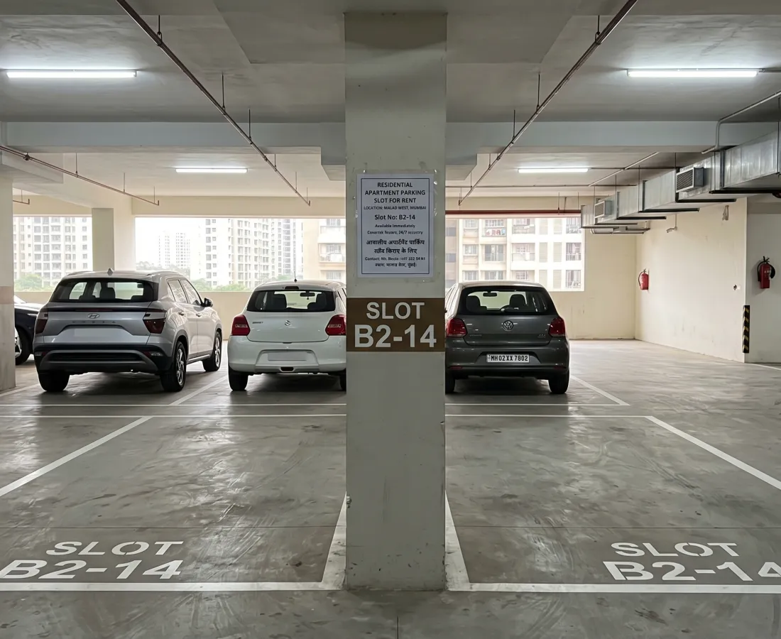 Residential Apartment Parking Slot for Rent in Malad West, Mumbai