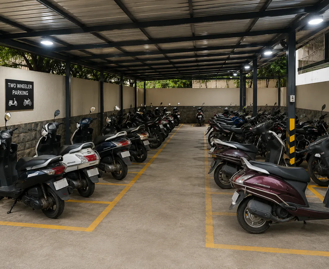 Bike and Scooter Parking Space Available in Bandra, Mumbai