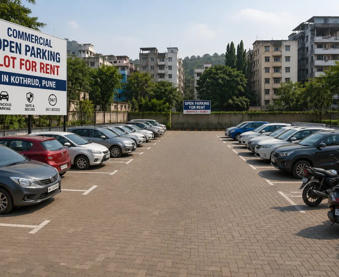 Commercial Open Parking Lot for Rent in Kothrud, Pune