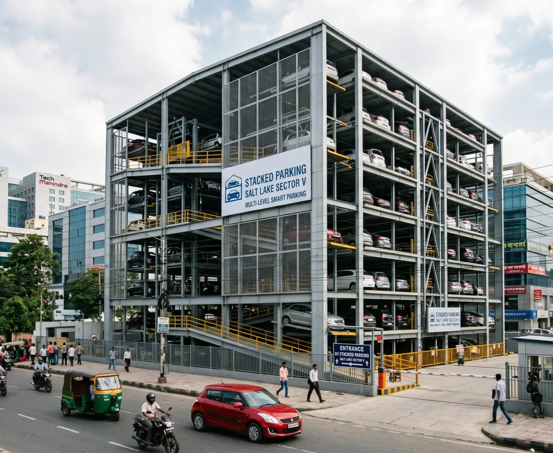 Stacked Parking – Salt Lake Sector V