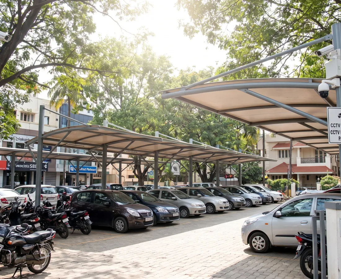Shaded Parking – Indiranagar