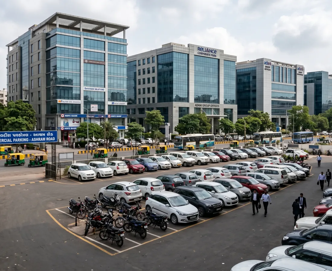 Business District Parking – Ashram Road