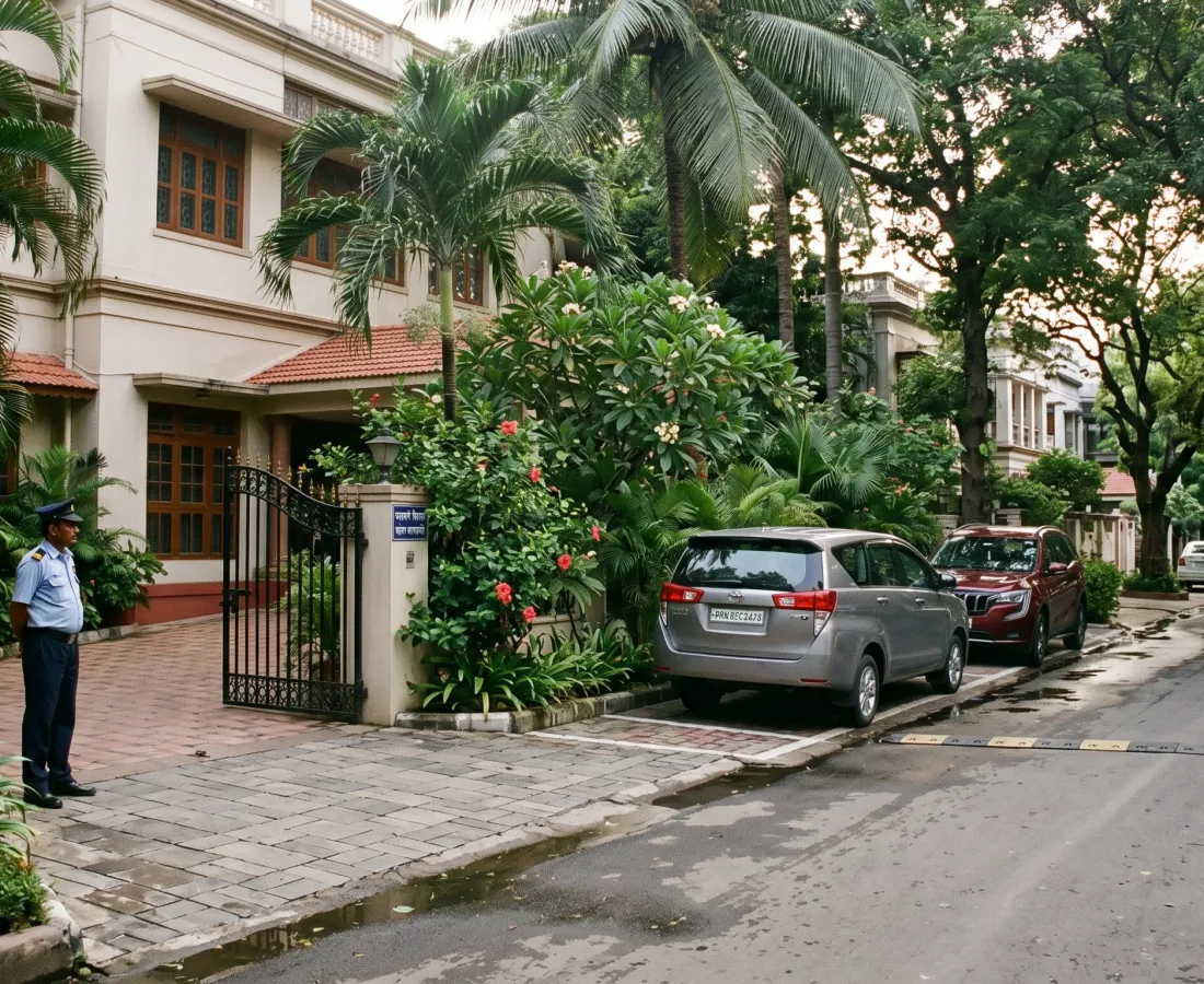 Residential Lane Parking – Alipore