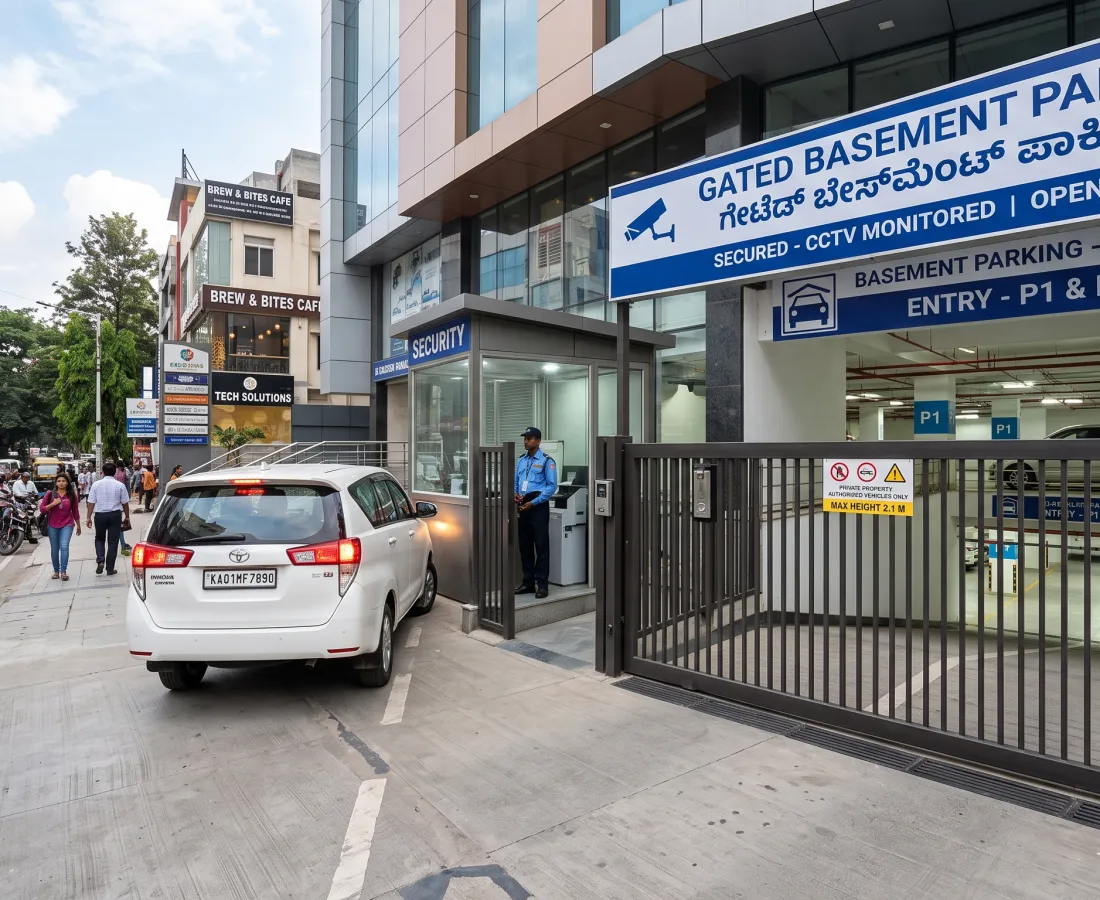 Gated Basement Parking, Koramangala