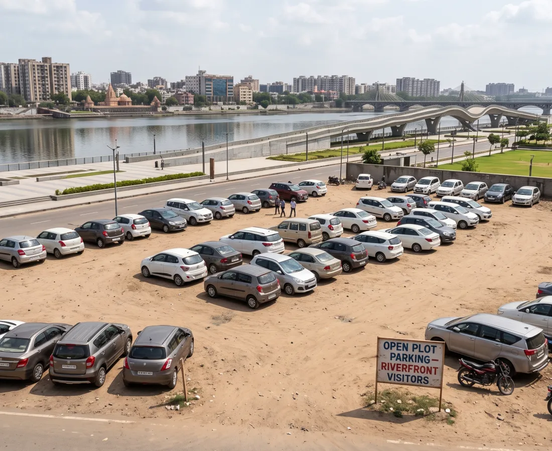 Open Plot Parking near Sabarmati Riverfront