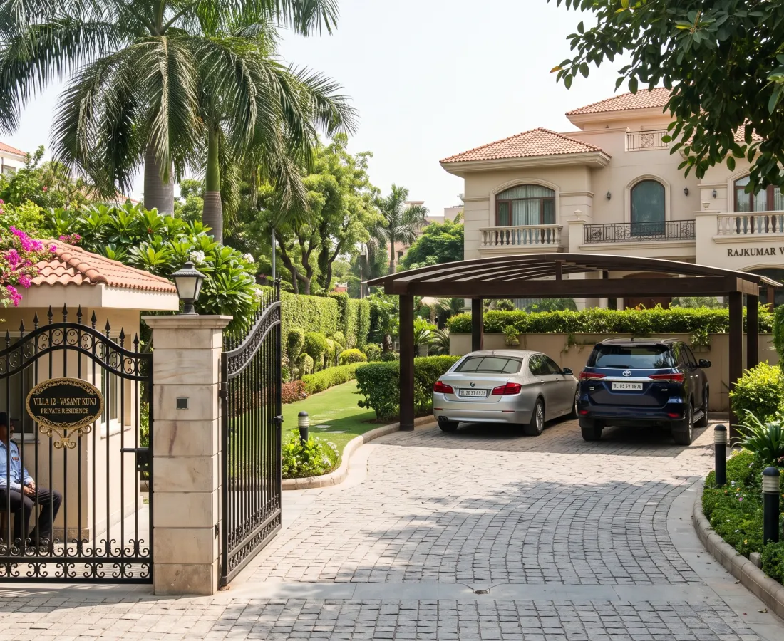 Gated Villa Parking in Vasant Kunj