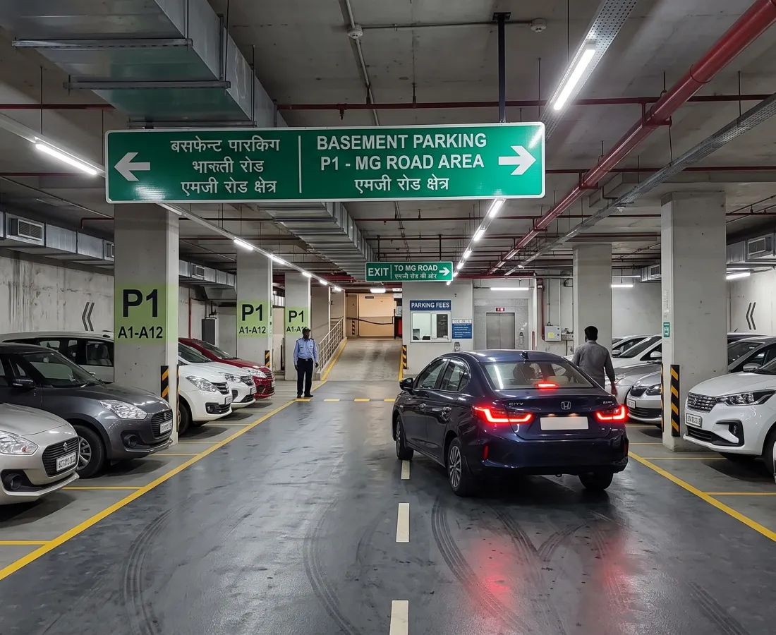 Basement Parking near MG Road