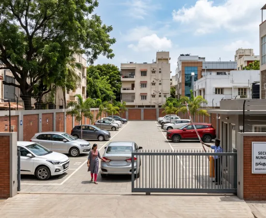 Secure Gated Parking in Nungambakkam for Car Owners
