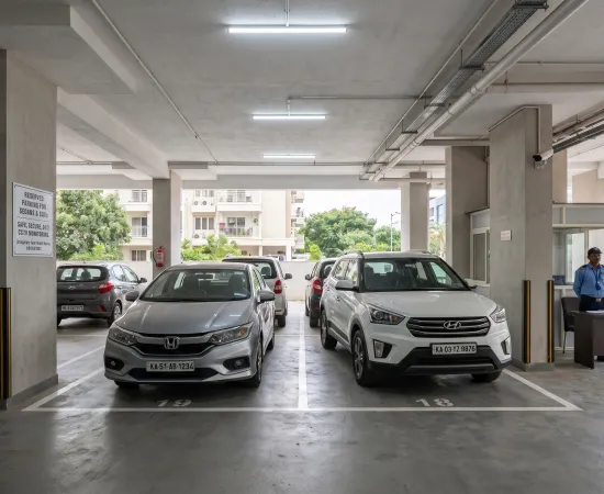 Safe Covered Parking in HSR Layout for Sedan and SUV
