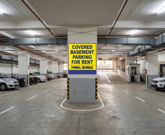 Covered Basement Parking for Rent in Powai, Mumbai