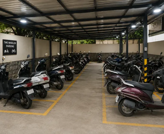 Bike and Scooter Parking Space Available in Bandra, Mumbai