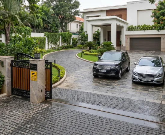 Private Villa Parking – Boat Club Road